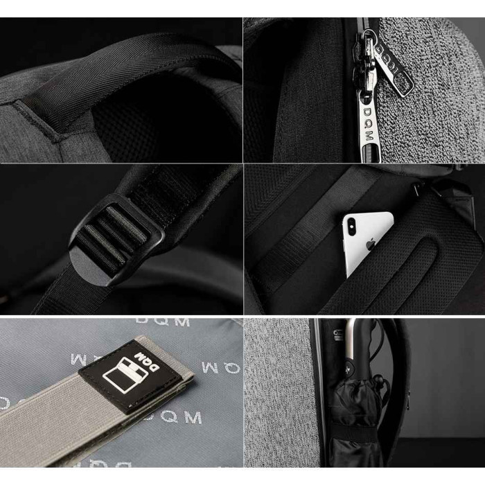 Рюкзак Tigernu D-83351 15.6" Чорний Grey