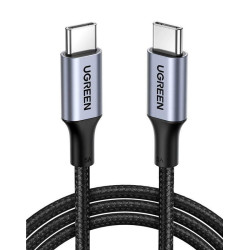 Кабель UGREEN US316 USB-C Cable Aluminum Case with Braided 1m (Black) (UGR-70427)