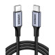 Кабель UGREEN US316 USB-C Cable Aluminum Case with Braided 1m (Black) (UGR-70427)
