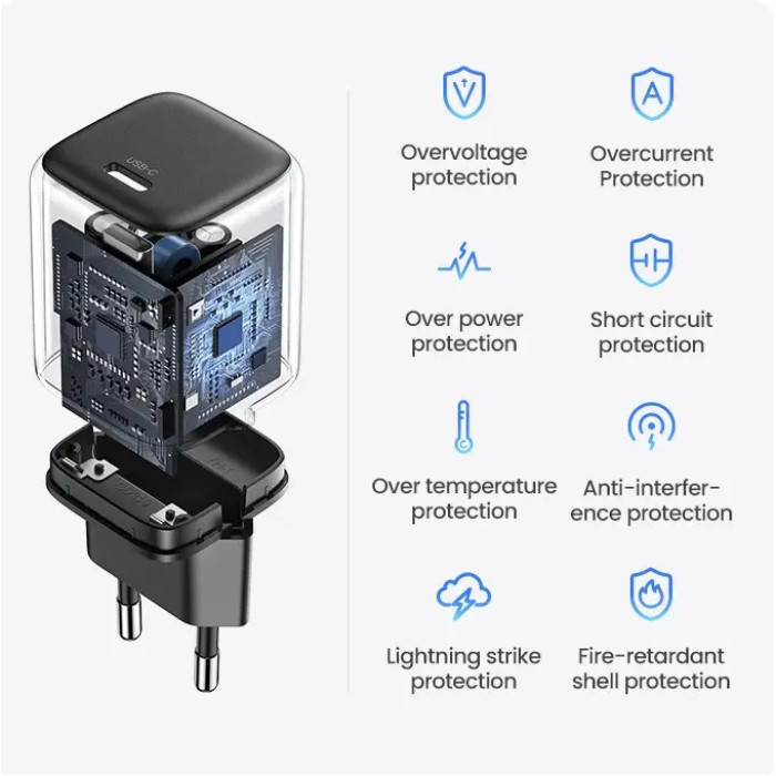 Мережевий зарядний пристрій UGREEN CD318 Nexode mini 20W Charger EU (UGR-90664)