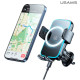 Автотримач для телефона з БЗП Usams CD230  Wireless Charging Car Holder (Air Vent) Black