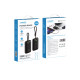 Зовнішній акумулятор VEGER 10000 mAh з built-in cables Type C / Lightning PD QC3.0 35W K1 black