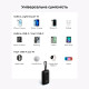 Зовнішній акумулятор VEGER 10000 mAh з built-in cables Type C / Lightning PD QC3.0 35W K1 black