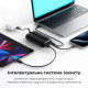 Зовнішній акумулятор VEGER 10000 mAh з built-in cables Type C / Lightning PD QC3.0 35W K1 black