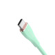 Кабель Vention USB 2.0 C Male to C Male 5A Cable 1.5M Light Green Silicone Type (TAWGG)