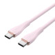 Кабель Vention USB 2.0 C Male на C Male 5A Cable 1M Pink Silicone Type