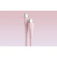Кабель Vention USB 2.0 C Male на C Male 5A Cable 1M Pink Silicone Type