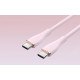 Кабель Vention USB 2.0 C Male на C Male 5A Cable 1M Pink Silicone Type