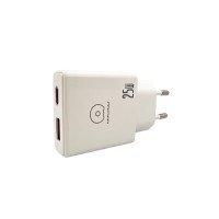 Мережевий зарядний пристрій WUW-C217 PD 25W USB A + Type-C white