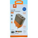Мережевий зарядний пристрій WUW-C215 65W Charger 2 USB C + USB A brown orange