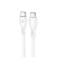 Кабель Wibrand Boa 60W PVC charging data cable C на C 1m Білий