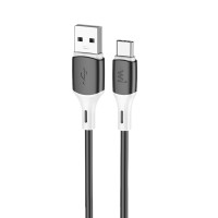 Кабель Wibrand Mamba Type-C silicone charging data cable 1m Чорний