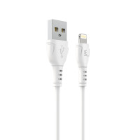 Кабель Wibrand Boa PVC charging data cable для iPhone 1m Білий
