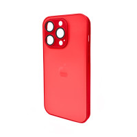Чохол для смартфона AG Glass Matt Frame Color Logo для Apple iPhone 14 Pro Coke Red