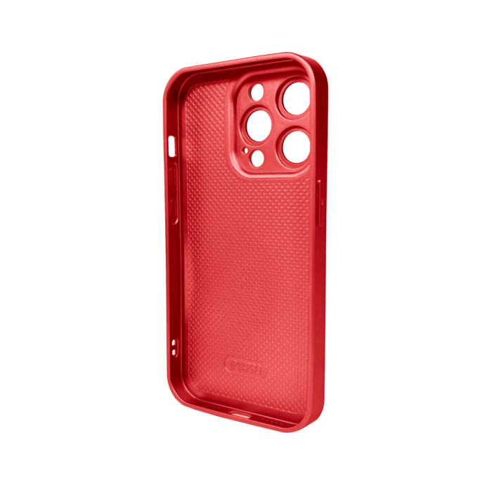 Чохол для смартфона AG Glass Matt Frame Color Logo для Apple iPhone 14 Pro Coke Red