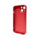 Чохол для смартфона AG Glass Matt Frame Color Logo для Apple iPhone 14 Coke Red
