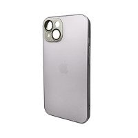 Чохол для смартфона AG Glass Matt Frame Color Logo для Apple iPhone 15 Titanium Grey