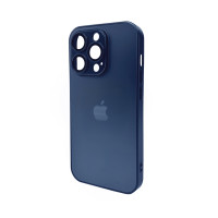 Чохол для смартфона AG Glass Matt Frame Color Logo для Apple iPhone 15 Pro Navy Blue