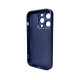Чохол для смартфона AG Glass Matt Frame Color Logo для Apple iPhone 15 Pro Navy Blue