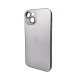 Чохол для смартфона AG Glass Matt Frame Color Logo для Apple iPhone 14 Titanium Grey