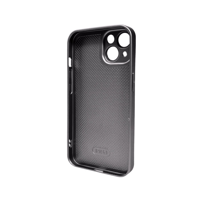 Чохол для смартфона AG Glass Matt Frame Color Logo для Apple iPhone 14 Titanium Grey