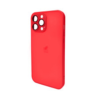 Чохол для смартфона AG Glass Matt Frame Color Logo для Apple iPhone 13 Pro Max Coke Red