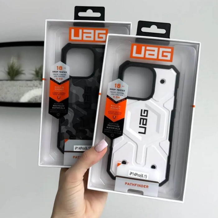 Чохол для смартфона UAG AAA Pathfinder Mag для Apple iPhone 14 Pro Max Army Білий