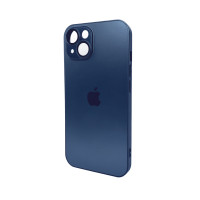 Чохол для смартфона AG Glass Matt Frame Color Logo для Apple iPhone 15 Navy Blue