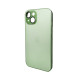 Чохол для смартфона AG Glass Matt Frame Color Logo для Apple iPhone 15 Light Green